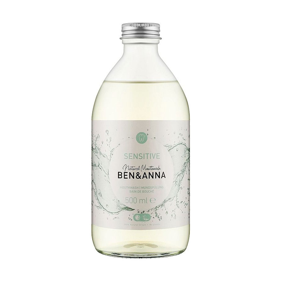 Ополіскувач для порожнини рота Ben &amp; Anna Natural Mouthwash Sensitive, 500 мл